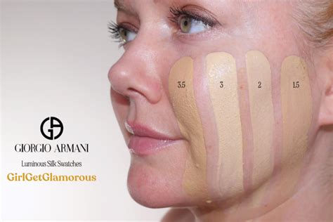 armani luminous foundation swatches|armani foundation shade chart.